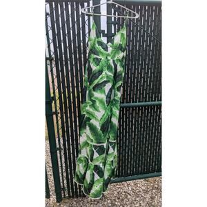 Women's spaghetti strap maxi dress w/banana leaf pattern by Forever 21 size L